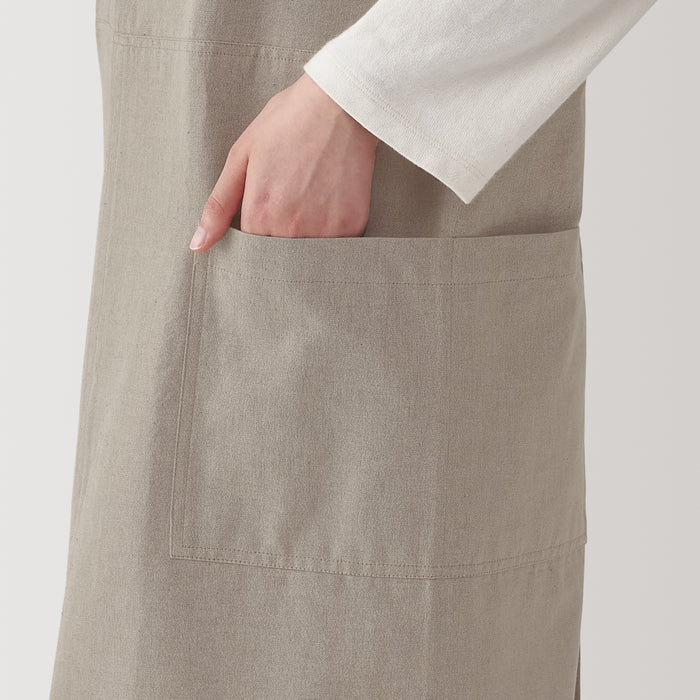 Plain Weave Cotton Shoulder Strap Apron - L-XL